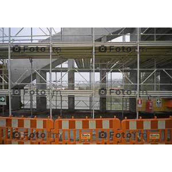 Brivio Bg Visita cantiere ponte avanzamento lavori 10 ottobre 2026 cronaca Bergamo Italia Foto Tiziano Manzoni Lapresse