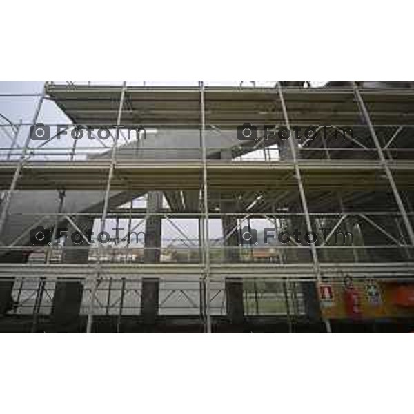 Brivio Bg Visita cantiere ponte avanzamento lavori 10 ottobre 2026 cronaca Bergamo Italia Foto Tiziano Manzoni Lapresse