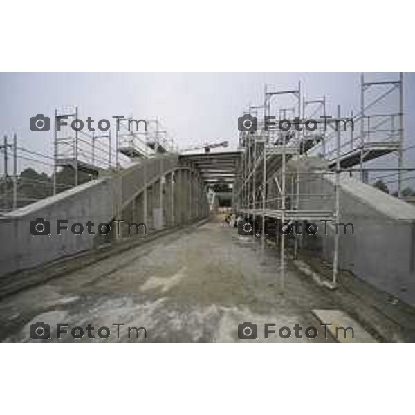 Brivio Bg Visita cantiere ponte avanzamento lavori 10 ottobre 2026 cronaca Bergamo Italia Foto Tiziano Manzoni Lapresse