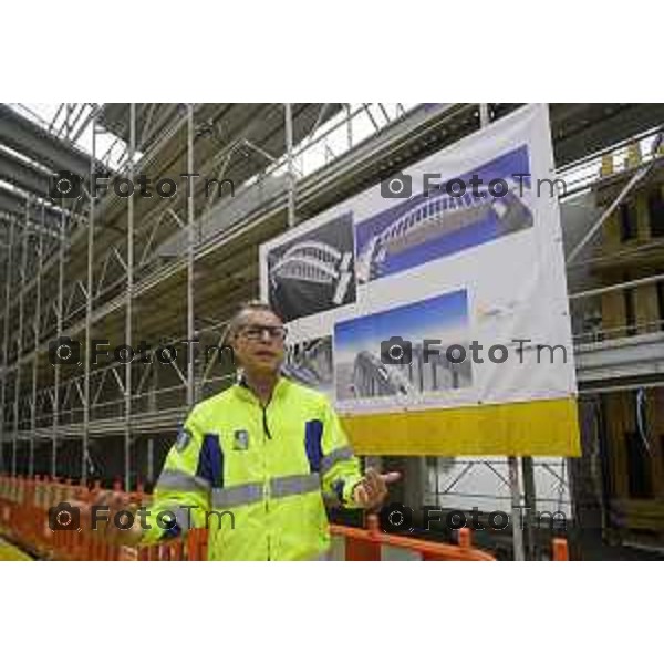 Brivio Bg Visita cantiere ponte avanzamento lavori Ingernere Buonamico Marcello ANAS 10 ottobre 2026 cronaca Bergamo Italia Foto Tiziano Manzoni Lapresse