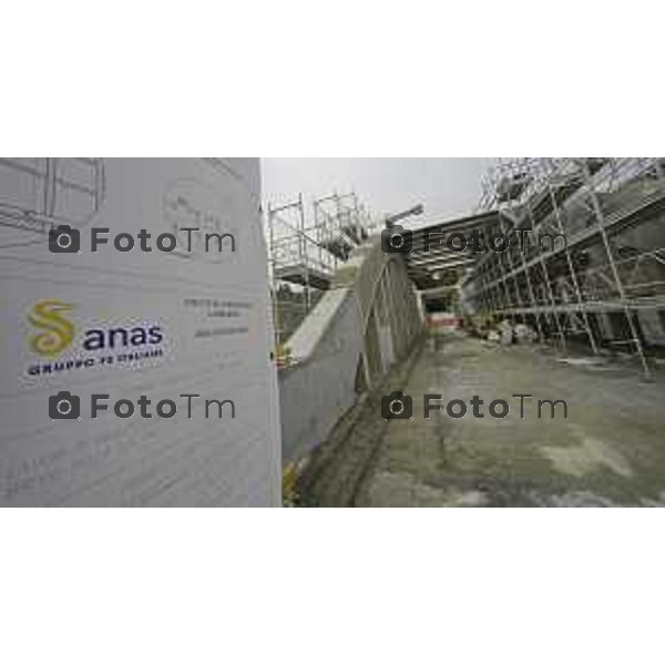 Brivio Bg Visita cantiere ponte avanzamento lavori 10 ottobre 2026 cronaca Bergamo Italia Foto Tiziano Manzoni Lapresse