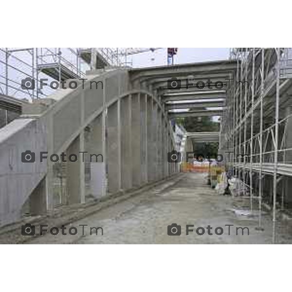 Brivio Bg Visita cantiere ponte avanzamento lavori 10 ottobre 2026 cronaca Bergamo Italia Foto Tiziano Manzoni Lapresse