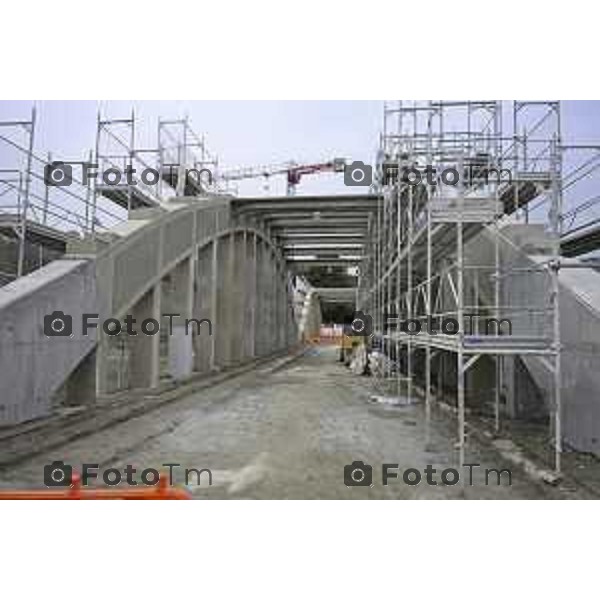 Brivio Bg Visita cantiere ponte avanzamento lavori 10 ottobre 2026 cronaca Bergamo Italia Foto Tiziano Manzoni Lapresse