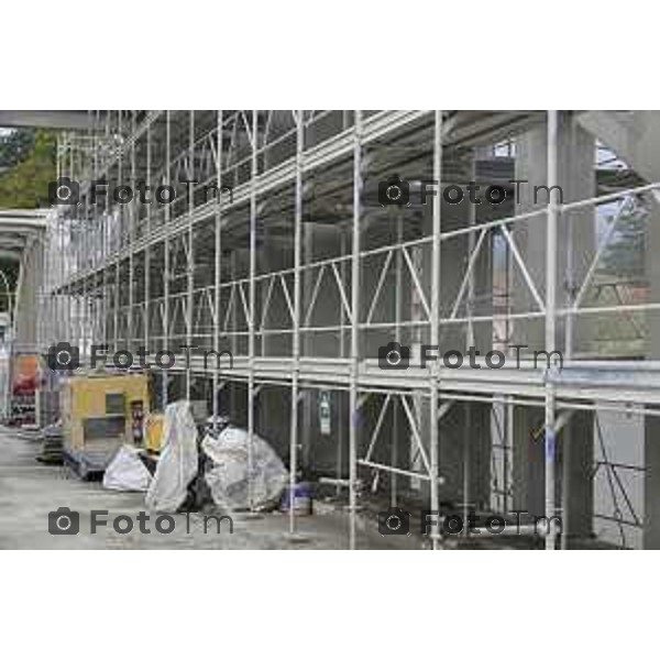 Brivio Bg Visita cantiere ponte avanzamento lavori 10 ottobre 2026 cronaca Bergamo Italia Foto Tiziano Manzoni Lapresse