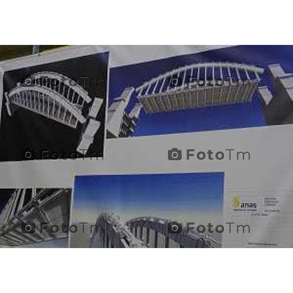 Brivio Bg Visita cantiere ponte avanzamento lavori 10 ottobre 2026 cronaca Bergamo Italia Foto Tiziano Manzoni Lapresse