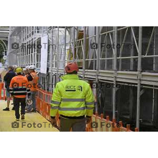 Brivio Bg Visita cantiere ponte avanzamento lavori 10 ottobre 2026 cronaca Bergamo Italia Foto Tiziano Manzoni Lapresse