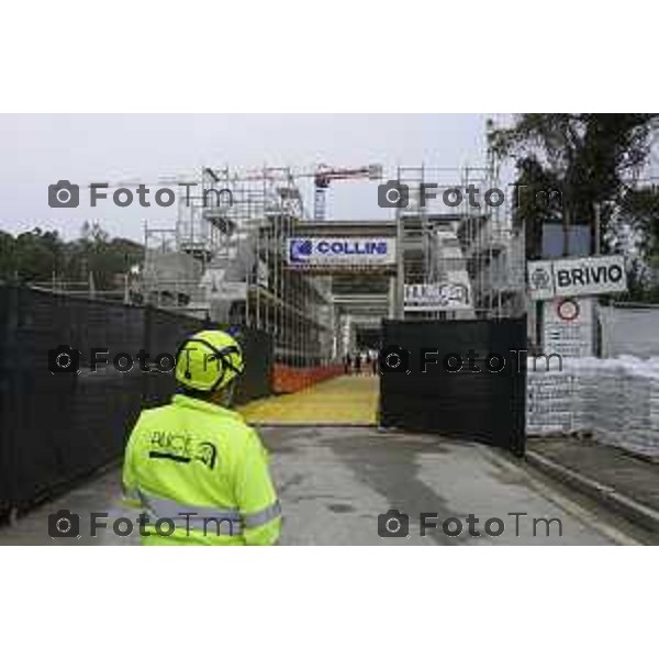 Brivio Bg Visita cantiere ponte avanzamento lavori 10 ottobre 2026 cronaca Bergamo Italia Foto Tiziano Manzoni Lapresse