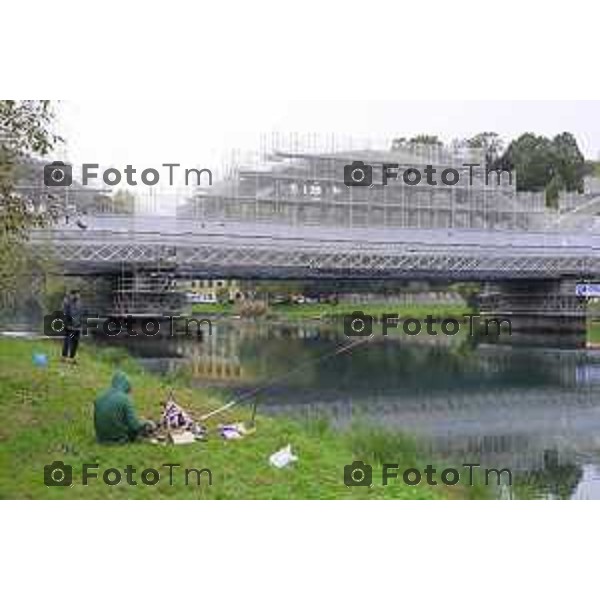 Brivio Bg Visita cantiere ponte avanzamento lavori 10 ottobre 2026 cronaca Bergamo Italia Foto Tiziano Manzoni Lapresse