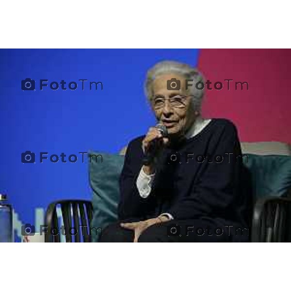 Bergamo Bergamoscienza 2026 NGF: quarant’anni dopo il Nobel, incontro dedicato all’eredità scientifica di Rita Levi-Montalcini. Piera Levi-Montalcini, dell’Associazione Levi- Montalcini, 2 maggio 2026 cronaca Bergamo Italia Foto Tiziano Manzoni Lapresse