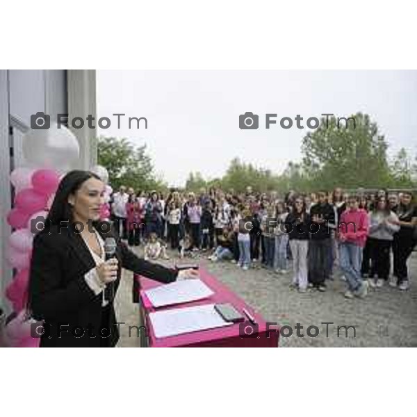 Castelli di Caleppio Bg in<ugurata la palestra di Vanessa Ferrari VOILÀ Gymnastics Club. 10 Ottobre 2026 cronaca Bergamo Italia Foto Tiziano Manzoni Lapresse