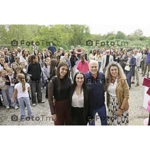 Castelli di Caleppio Bg in<ugurata la palestra di Vanessa Ferrari VOILÀ Gymnastics Club. Gloria Tengattini Vanessa Ferrari Enrico CasellaMarta Boldini 10 Ottobre 2026 cronaca Bergamo Italia Foto Tiziano Manzoni Lapresse