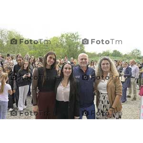 Castelli di Caleppio Bg in<ugurata la palestra di Vanessa Ferrari VOILÀ Gymnastics Club. Gloria Tengattini Vanessa Ferrari Enrico CasellaMarta Boldini 10 Ottobre 2026 cronaca Bergamo Italia Foto Tiziano Manzoni Lapresse