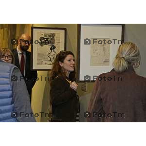 Bergamo GAMeC riceve donazione di sette disegni e un cartone di Mario Sironi da Andrea Sironi-Straußwald. 16 ottobre 2026 cronaca Bergamo Italia Foto Tiziano Manzoni Lapresse