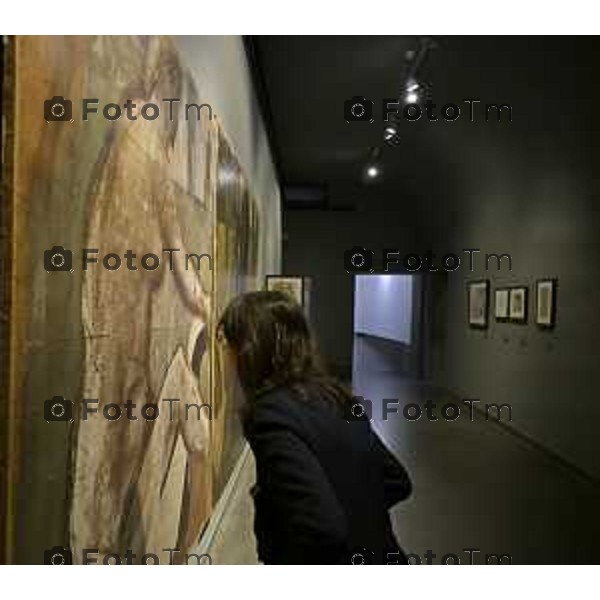 Bergamo GAMeC riceve donazione di sette disegni e un cartone di Mario Sironi da Andrea Sironi-Straußwald. 16 ottobre 2026 cronaca Bergamo Italia Foto Tiziano Manzoni Lapresse