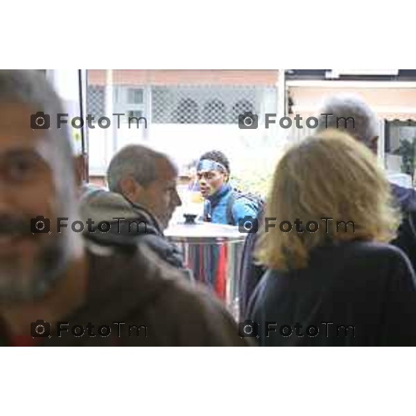 Bergamo 20 ottobre 2026 cronaca Italia Bergamo mensa frati capuccini con Fra Andrea distribuzione dei pasti Foto Tiziano Manzoni Lapresse