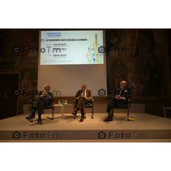 Bergamo Fondazione BPB Comunità in dialogo Giovanni Bazoli, Presidente emerito di Intesa Sanpaolo, e Gianfelice Rocca, Presidente del Gruppo Techint, si confronteranno sul tema “La filantropia che fa crescere la comunità”. L’evento, moderato da Alberto Ceresoli, 22 ottobre 2026 cronaca Bergamo Italia Foto Tiziano Manzoni Lapresse