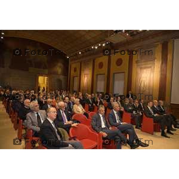 Bergamo Fondazione BPB Comunità in dialogo Giovanni Bazoli, Presidente emerito di Intesa Sanpaolo, e Gianfelice Rocca, Presidente del Gruppo Techint, si confronteranno sul tema “La filantropia che fa crescere la comunità”. L’evento, moderato da Alberto Ceresoli, 22 ottobre 2026 cronaca Bergamo Italia Foto Tiziano Manzoni Lapresse