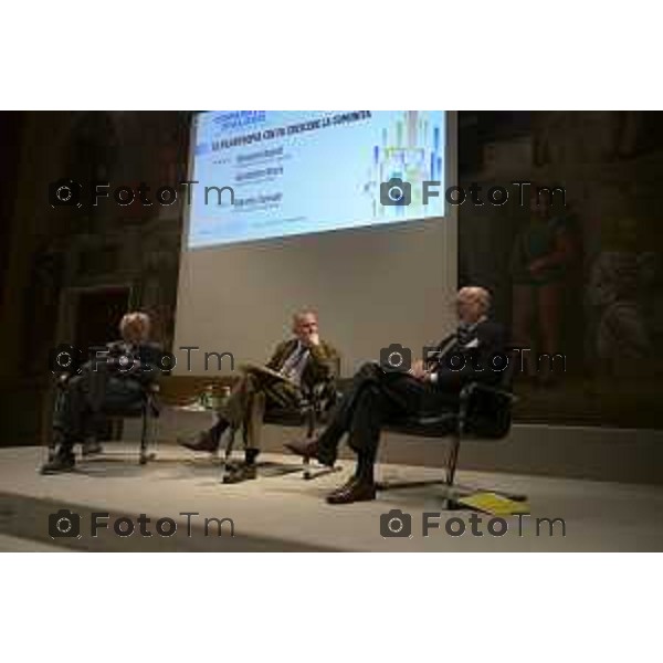 Bergamo Fondazione BPB Comunità in dialogo Giovanni Bazoli, Presidente emerito di Intesa Sanpaolo, e Gianfelice Rocca, Presidente del Gruppo Techint, si confronteranno sul tema “La filantropia che fa crescere la comunità”. L’evento, moderato da Alberto Ceresoli, 22 ottobre 2026 cronaca Bergamo Italia Foto Tiziano Manzoni Lapresse