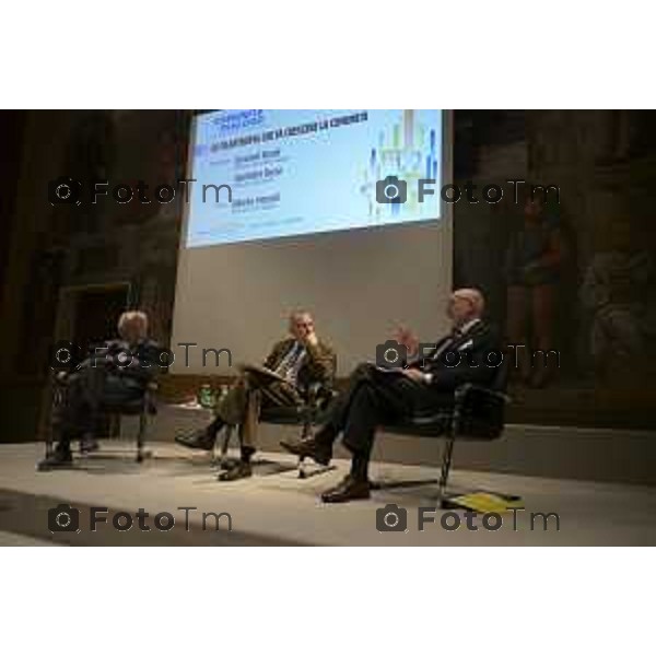 Bergamo Fondazione BPB Comunità in dialogo Giovanni Bazoli, Presidente emerito di Intesa Sanpaolo, e Gianfelice Rocca, Presidente del Gruppo Techint, si confronteranno sul tema “La filantropia che fa crescere la comunità”. L’evento, moderato da Alberto Ceresoli, 22 ottobre 2026 cronaca Bergamo Italia Foto Tiziano Manzoni Lapresse