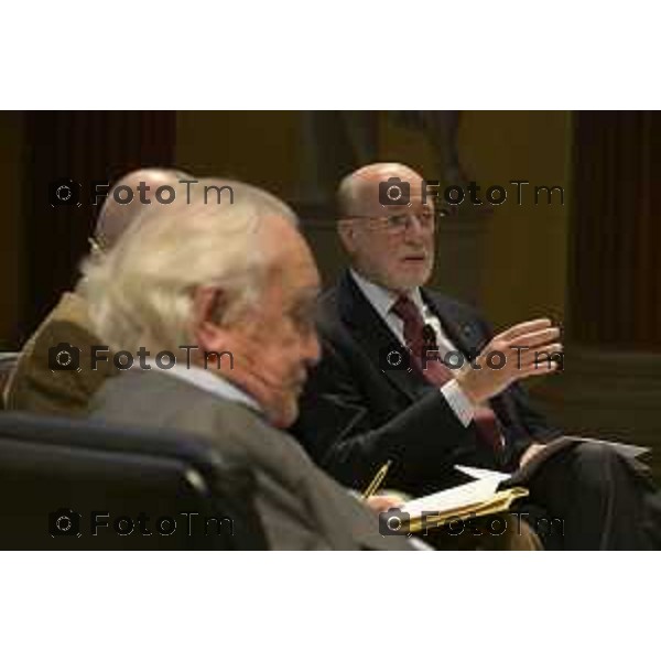 Bergamo Fondazione BPB Comunità in dialogo Giovanni Bazoli, Presidente emerito di Intesa Sanpaolo, e Gianfelice Rocca, Presidente del Gruppo Techint, si confronteranno sul tema “La filantropia che fa crescere la comunità”. L’evento, moderato da Alberto Ceresoli, 22 ottobre 2026 cronaca Bergamo Italia Foto Tiziano Manzoni Lapresse