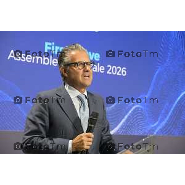 Bergamo ministro Assemblea Generale 2026 di Federmeccanica Kilometro Rosso Marina Calderone, Ministro del Lavoro Bergamo 2026 cronaca Italia Matteo Zanetti: Presidente di Confindustria Bergamo. Foto Tiziano Manzoni Lapresse