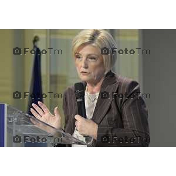 Bergamo ministro Assemblea Generale 2026 di Federmeccanica Kilometro Rosso Marina Calderone, Ministro del Lavoro Bergamo 2026 cronaca Italia Foto Tiziano Manzoni Lapresse