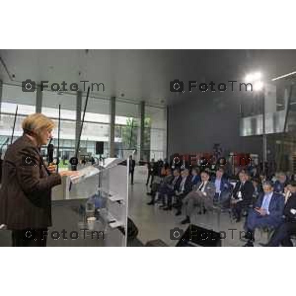Bergamo ministro Assemblea Generale 2026 di Federmeccanica Kilometro Rosso Marina Calderone, Ministro del Lavoro Bergamo 2026 cronaca Italia Foto Tiziano Manzoni Lapresse