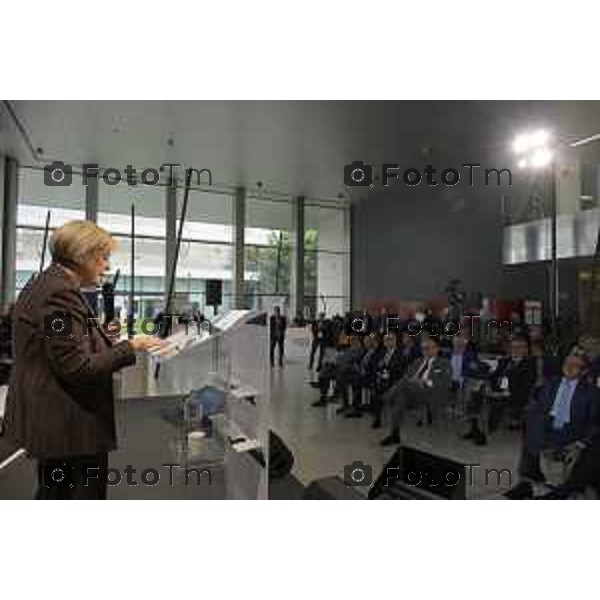 Bergamo ministro Assemblea Generale 2026 di Federmeccanica Kilometro Rosso Marina Calderone, Ministro del Lavoro Bergamo 2026 cronaca Italia Foto Tiziano Manzoni Lapresse