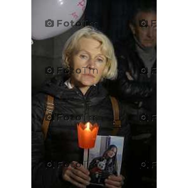 Strozza Bg fiaccolata a un anno dalla decapitazione presunta di Pamela Genini Bergamo 27 Ottobre 2026 Italia Foto Tiziano Manzoni Lapresse