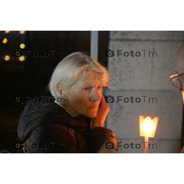 Strozza Bg fiaccolata a un anno dalla decapitazione presunta di Pamela Genini Bergamo 27 Ottobre 2026 Italia Foto Tiziano Manzoni Lapresse