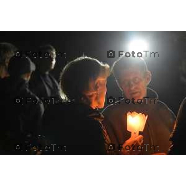 Strozza Bg fiaccolata a un anno dalla decapitazione presunta di Pamela Genini Bergamo 27 Ottobre 2026 Italia Foto Tiziano Manzoni Lapresse