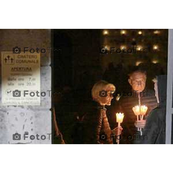Strozza Bg fiaccolata a un anno dalla decapitazione presunta di Pamela Genini Bergamo 27 Ottobre 2026 Italia Foto Tiziano Manzoni Lapresse