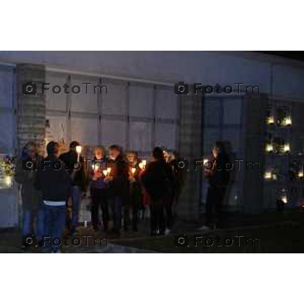 Strozza Bg fiaccolata a un anno dalla decapitazione presunta di Pamela Genini Bergamo 27 Ottobre 2026 Italia Foto Tiziano Manzoni Lapresse