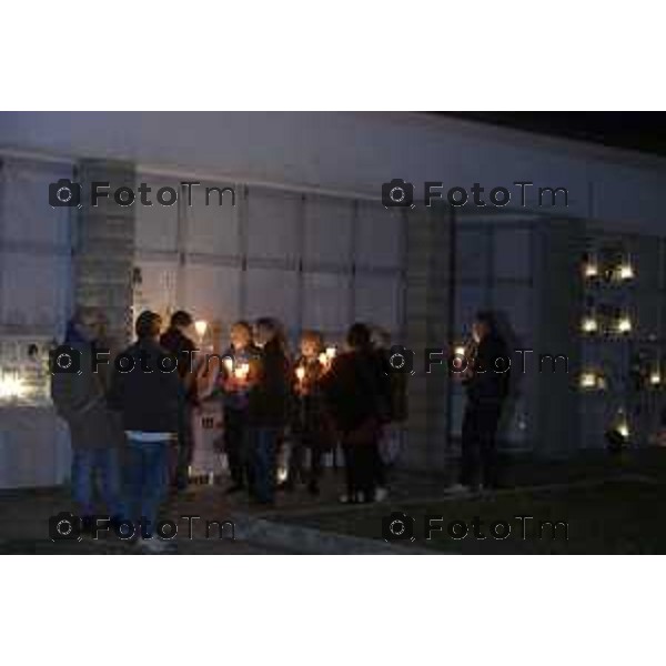 Strozza Bg fiaccolata a un anno dalla decapitazione presunta di Pamela Genini Bergamo 27 Ottobre 2026 Italia Foto Tiziano Manzoni Lapresse