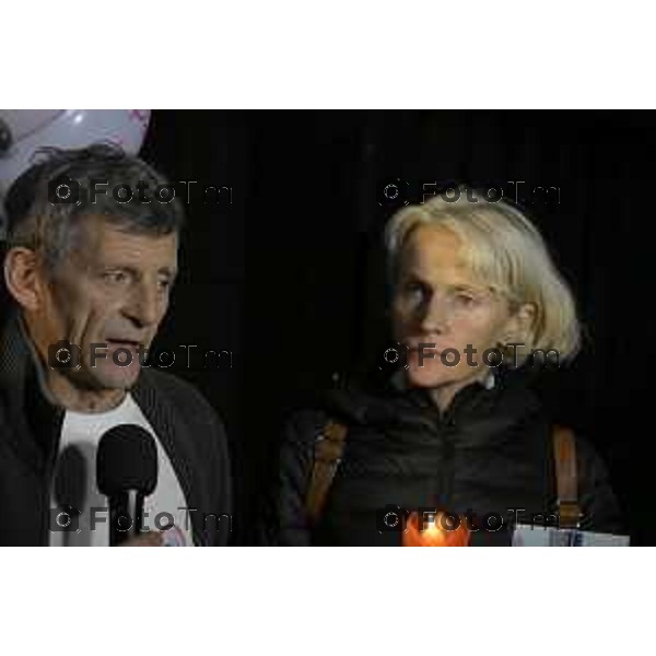 Strozza Bg fiaccolata a un anno dalla decapitazione presunta di Pamela Genini Bergamo 27 Ottobre 2026 Italia Foto Tiziano Manzoni Lapresse
