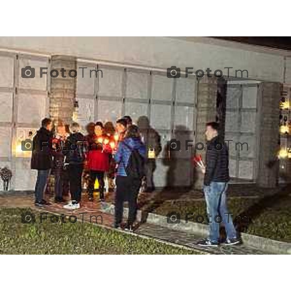 Strozza Bg fiaccolata a un anno dalla decapitazione presunta di Pamela Genini Bergamo 27 Ottobre 2026 Italia Foto Tiziano Manzoni Lapresse