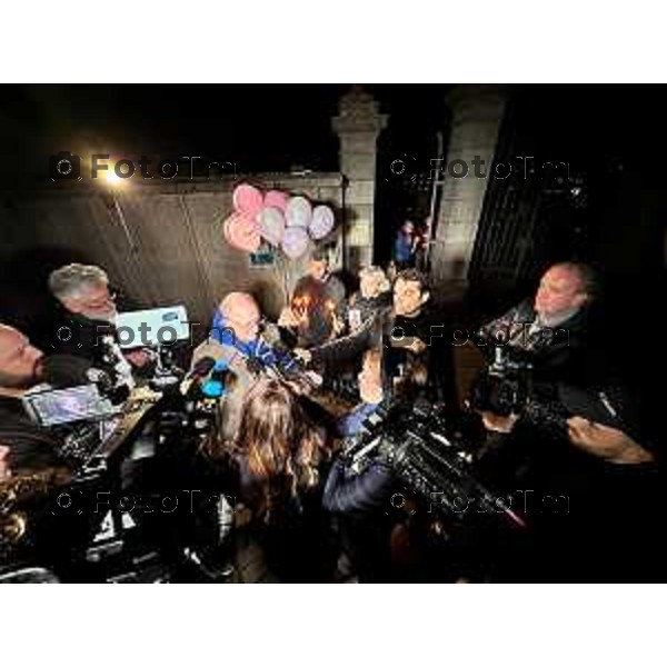 Strozza Bg fiaccolata a un anno dalla decapitazione presunta di Pamela Genini Bergamo 27 Ottobre 2026 Italia Foto Tiziano Manzoni Lapresse