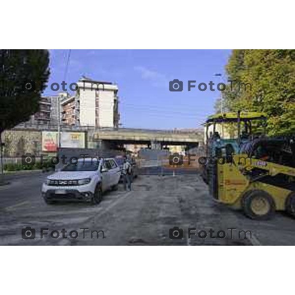 Bergamo Lavori ponte di Via San Bernardino 28 ottobre 2026 cronaca Bergamo Italia Foto Tiziano Manzoni Lapresse