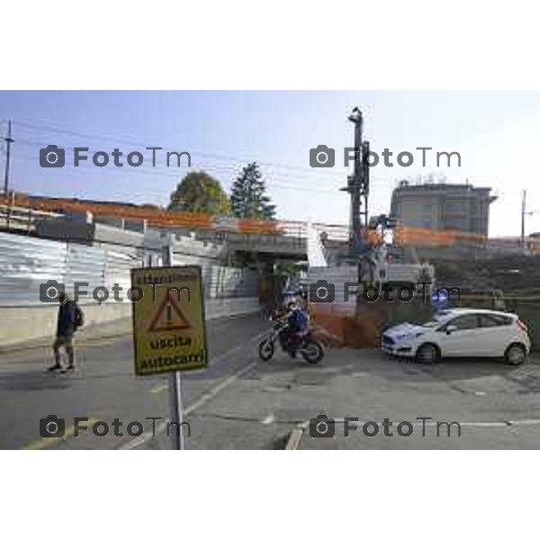 Bergamo Lavori ponte di Via San Bernardino 28 ottobre 2026 cronaca Bergamo Italia Foto Tiziano Manzoni Lapresse