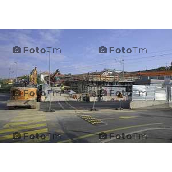 Bergamo Lavori ponte di Via San Bernardino 28 ottobre 2026 cronaca Bergamo Italia Foto Tiziano Manzoni Lapresse