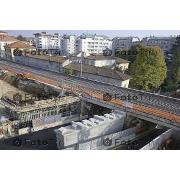 Bergamo Lavori ponte di Via San Bernardino 28 ottobre 2026 cronaca Bergamo Italia Foto Tiziano Manzoni Lapresse