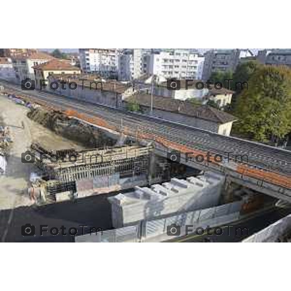 Bergamo Lavori ponte di Via San Bernardino 28 ottobre 2026 cronaca Bergamo Italia Foto Tiziano Manzoni Lapresse