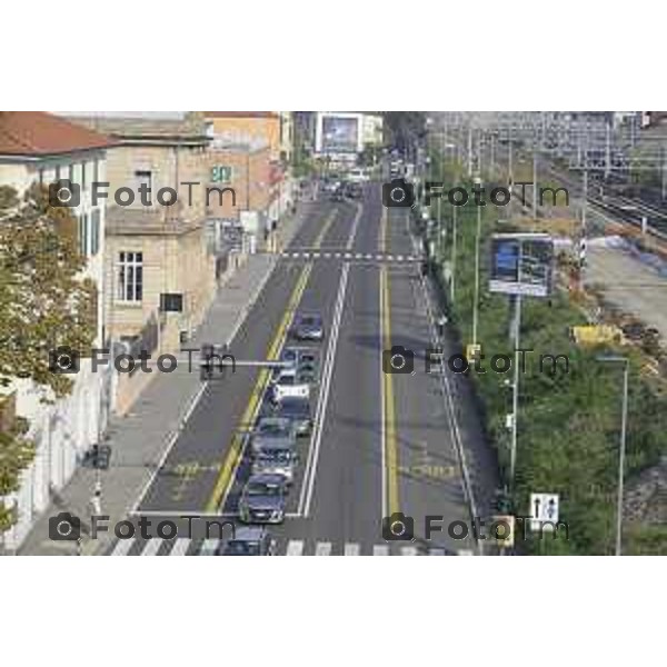 Bergamo Lavori ponte di Via San Bernardino 28 ottobre 2026 cronaca Bergamo Italia Foto Tiziano Manzoni Lapresse