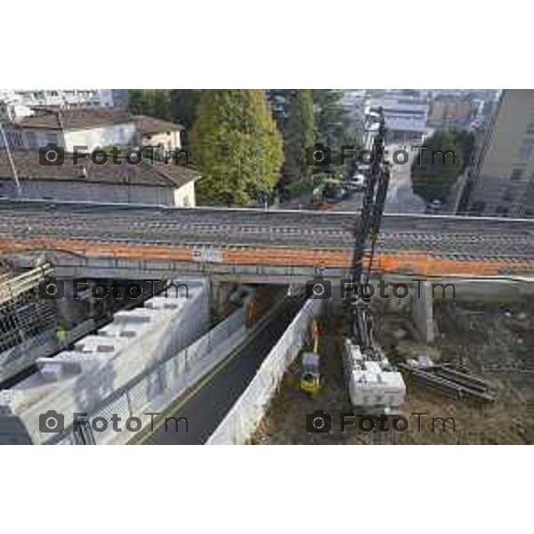 Bergamo Lavori ponte di Via San Bernardino 28 ottobre 2026 cronaca Bergamo Italia Foto Tiziano Manzoni Lapresse