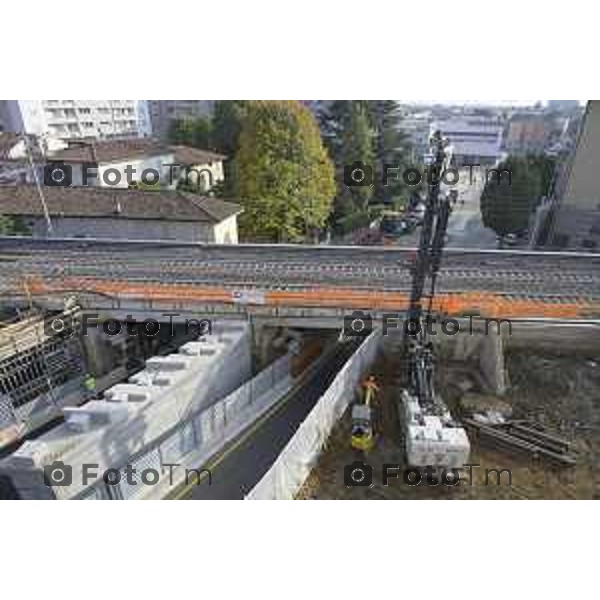 Bergamo Lavori ponte di Via San Bernardino 28 ottobre 2026 cronaca Bergamo Italia Foto Tiziano Manzoni Lapresse