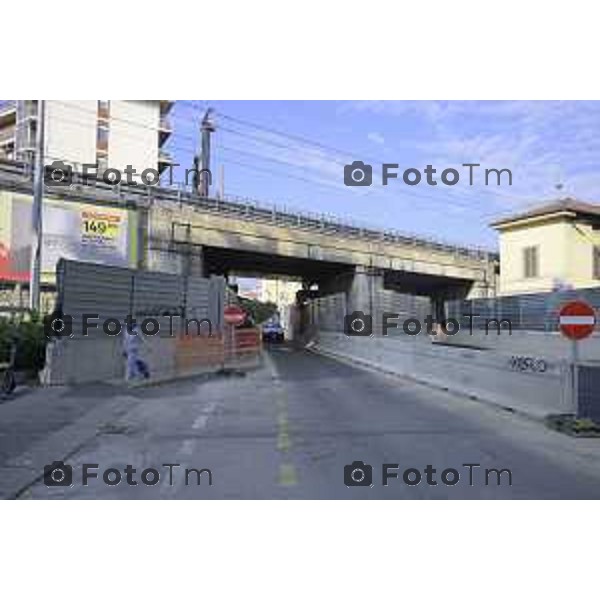 Bergamo Lavori ponte di Via San Bernardino 28 ottobre 2026 cronaca Bergamo Italia Foto Tiziano Manzoni Lapresse