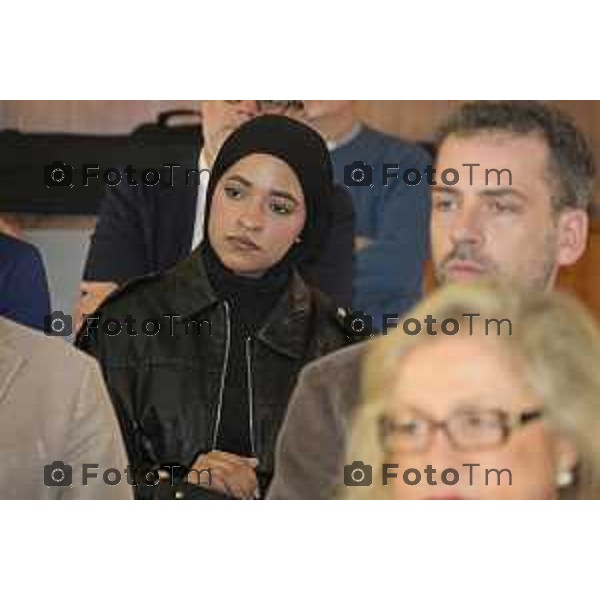 Presentazione del nuovo direttore del Politecnico delle Arti di Bergamo, Prof. Giacomo Fornari.saluto alla Prof.ssa Daniela Giordan 29 ottobre 2026 cronaca Bergamo Italia Foto Tiziano Manzoni Lapresse