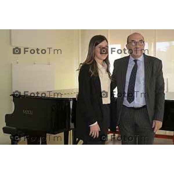 Presentazione del nuovo direttore del Politecnico delle Arti di Bergamo, Prof. Giacomo Fornari.saluto alla Prof.ssa Daniela Giordan 29 ottobre 2026 cronaca Bergamo Italia Foto Tiziano Manzoni Lapresse