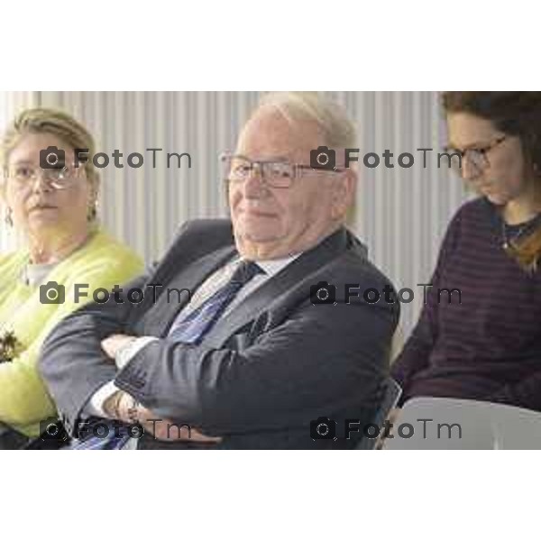 Presentazione del nuovo direttore del Politecnico delle Arti di Bergamo, Prof. Giacomo Fornari.saluto alla Prof.ssa Daniela Giordan 29 ottobre 2026 cronaca Bergamo Italia Foto Tiziano Manzoni Lapresse