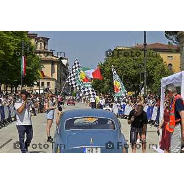 Tiziano Manzoni/ LaPresse 18 Giugno 2022 Bergamo Italia Cronaca Bergamo Mille Miglia storica 2022